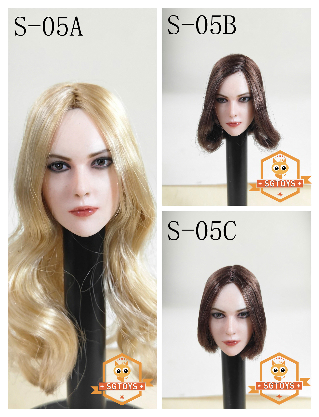 SGTOYS S-05 Female head carving