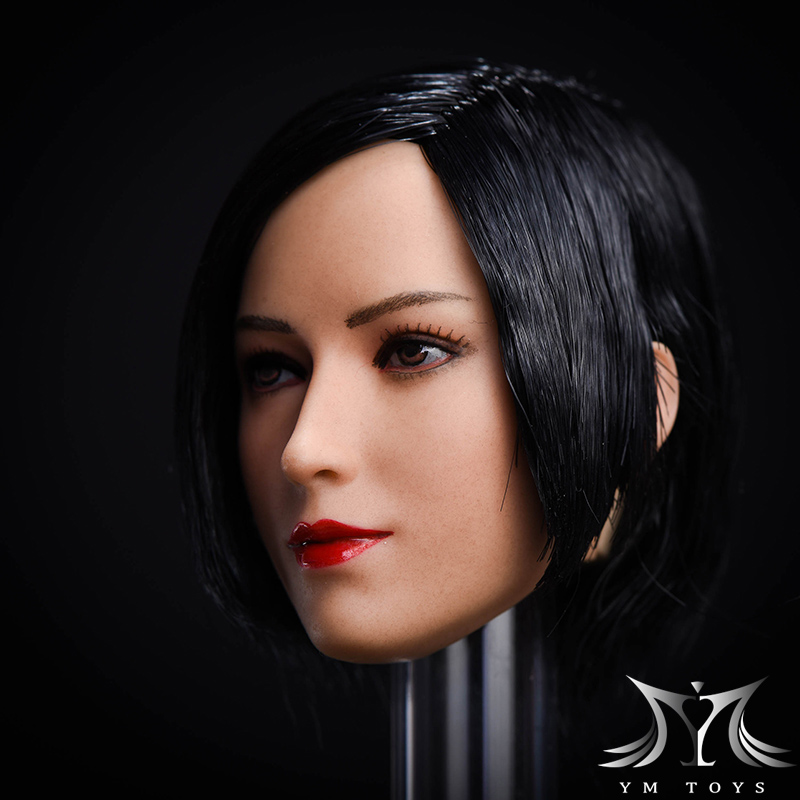 YMTOYS YM Ai Er D 1/6 Asian Beauty Headsculpt Long Black Hair