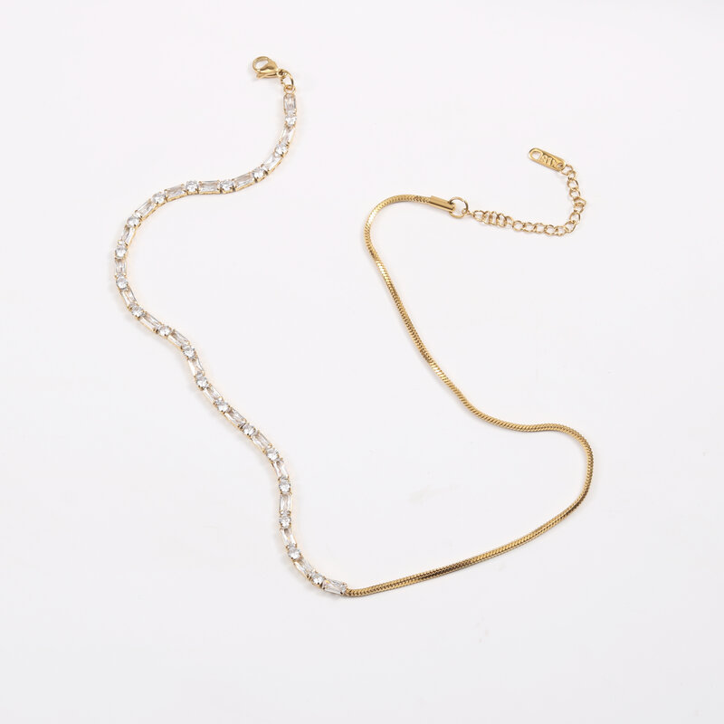 “เช็คสินค้าทัก line ก่อนโอนนะคะ”สร้อยคอสำหรับผิวแพ้ง่าย Diamond chain_NT378