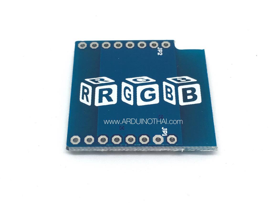 WeMos D1 Mini Shield LED RGB WS2812B โมดูลไฟ LED สีเขียว แดง น้ำเงิน สำหรับ WeMos D1 Mini