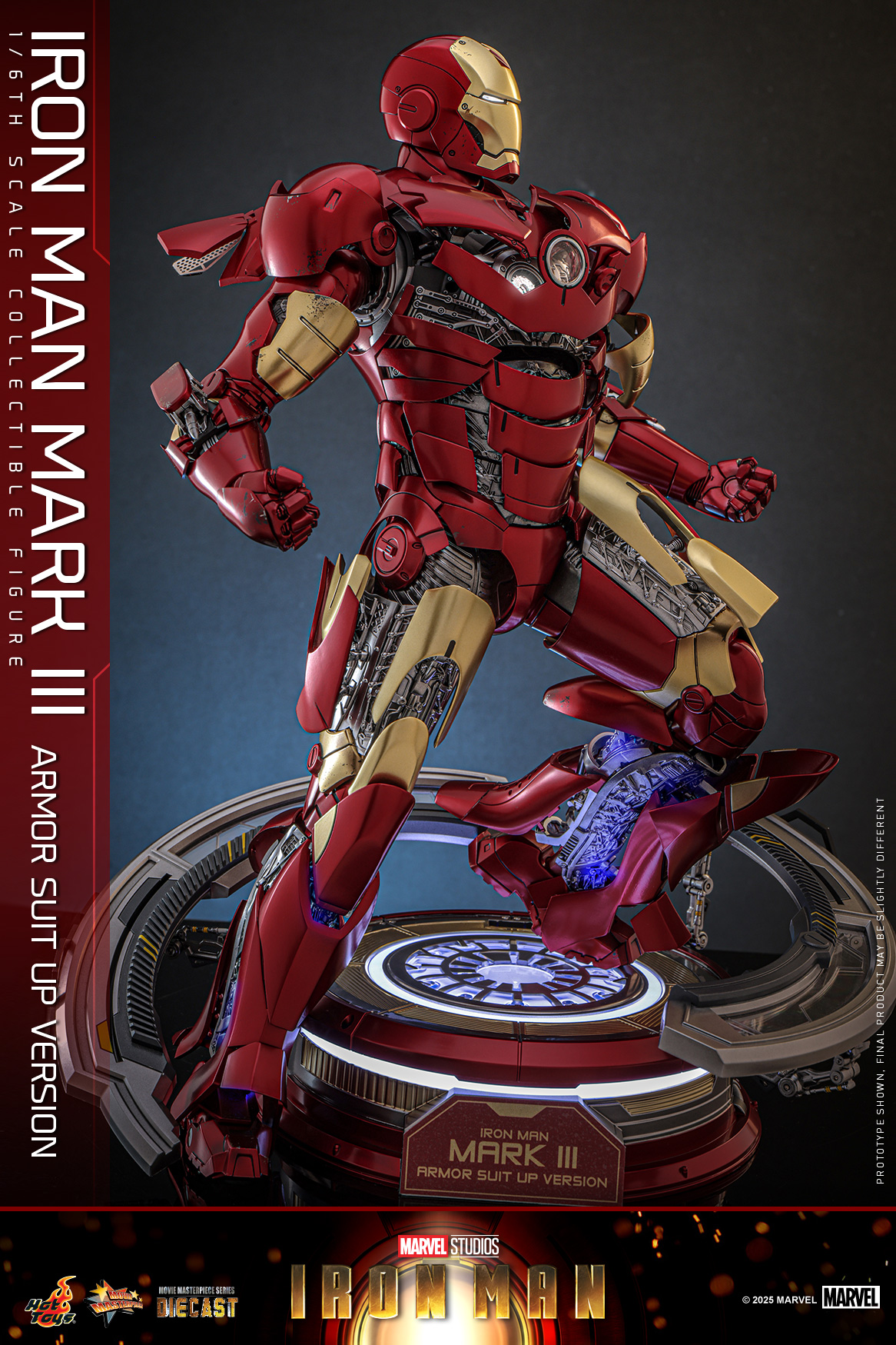 Hot Toys MMS825D72 Iron Man - Iron Man Mark III (Armor Suit Up Version)