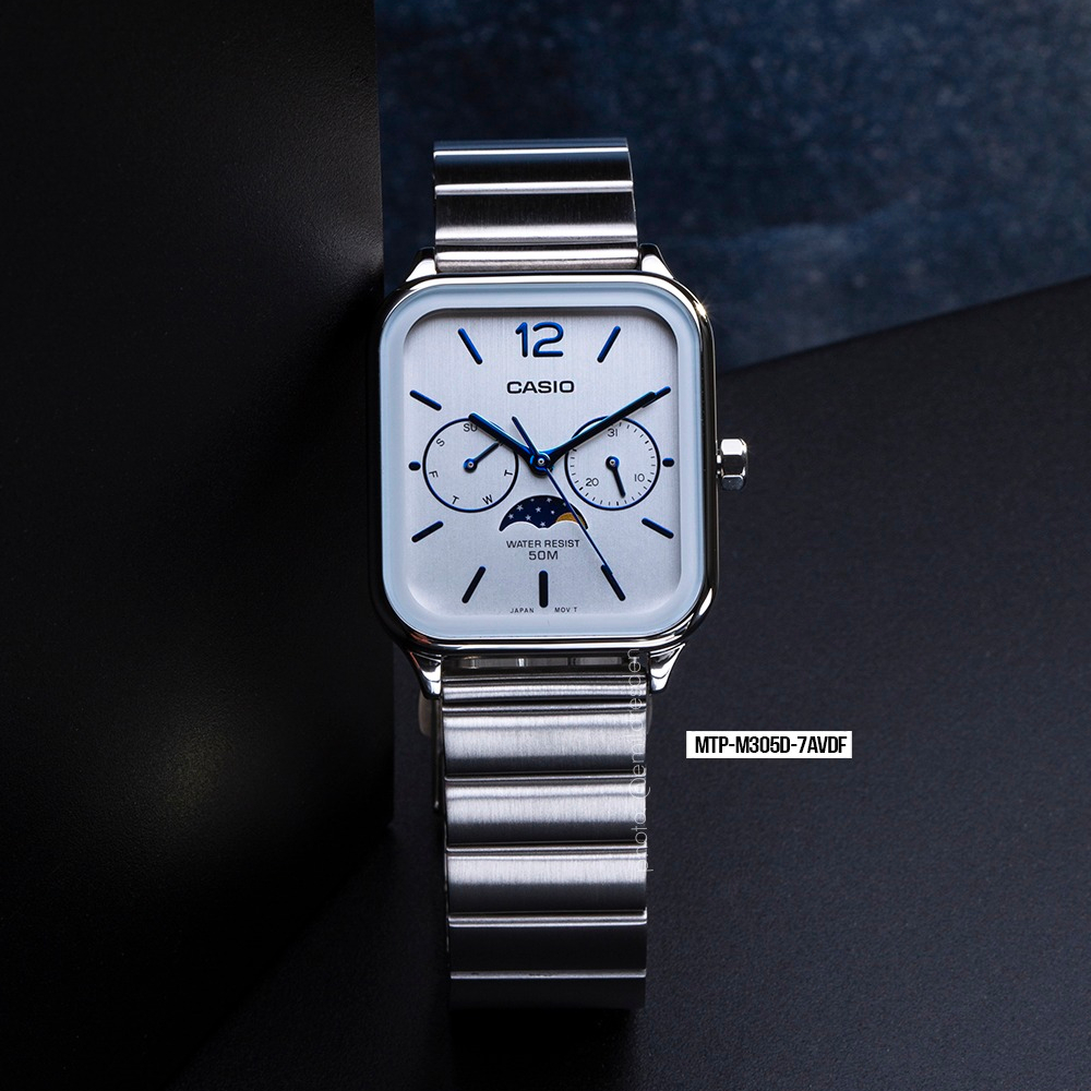 นาฬิกาข้อมือ Casio Standard man รุ่นใหม่ MTP-M305D Series MTP-M305M-1A MTP-M305D-4A MTP-M305D-7A