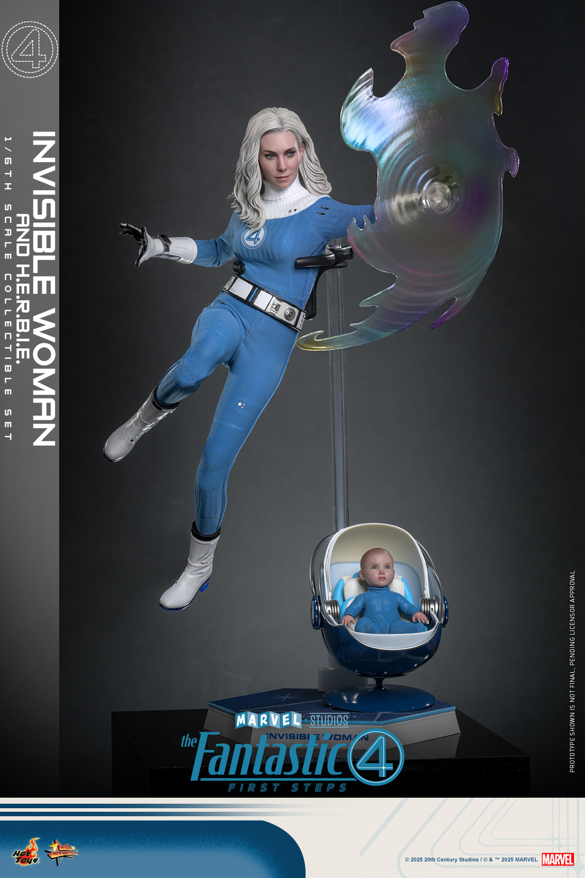 Hot Toys MMS824 The Fantastic Four: First Steps - Invisible Woman and H.E.R.B.I.E.