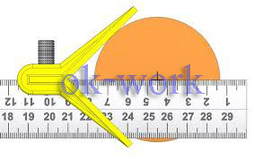 R04 ไม้บรรทัดอเนกประสงค์ วัด มุม วัดองศา วัดฉาก หาศูนย์กลาง ระดับน้ำ