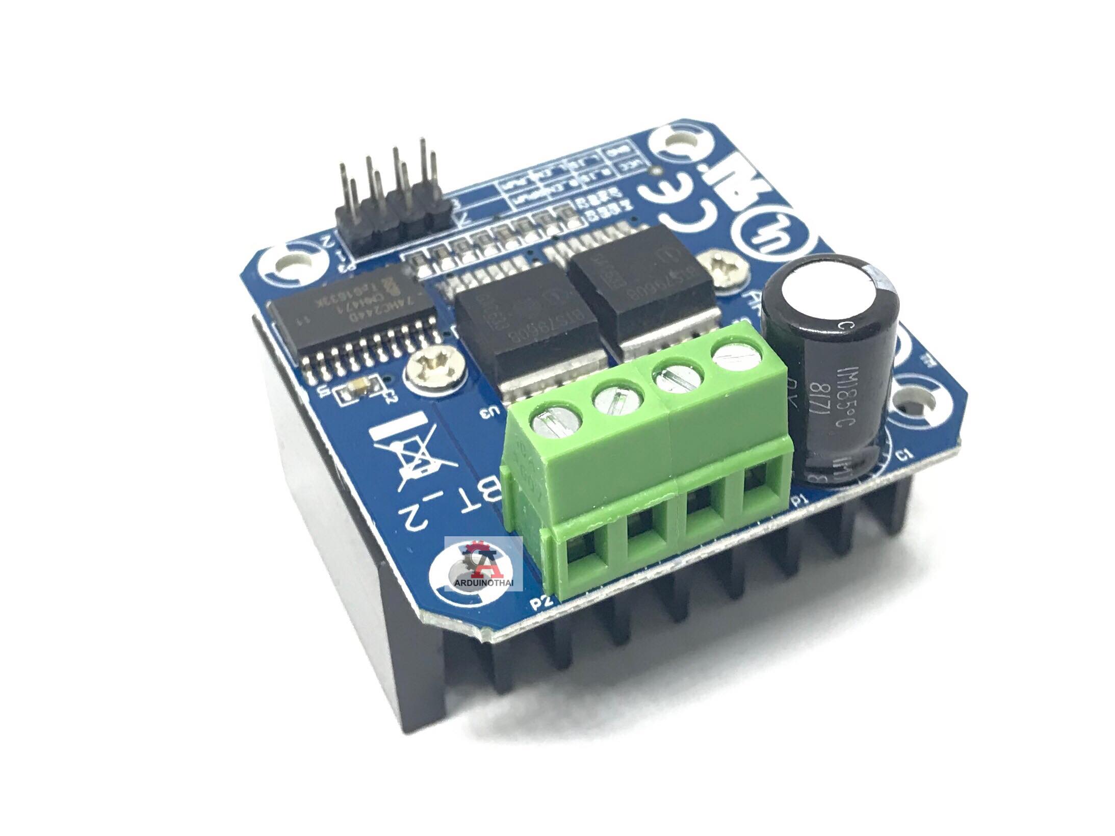 BTS7960 H-Bridge DC Motor Drive บอร์ดขับมอเตอร์กระแสสูง 6-27V 43A สต็อกไทยส่งไว