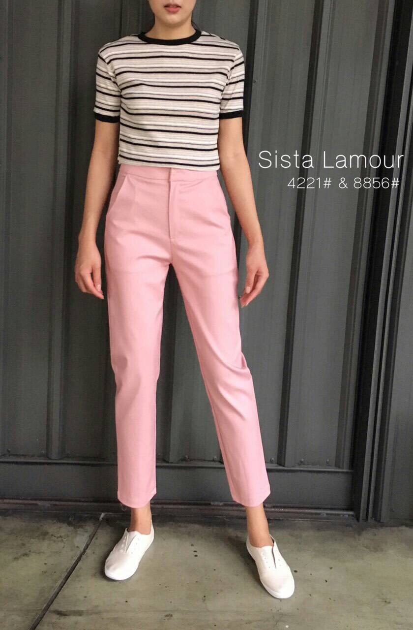 เสื้อครอป เสื้อลายริ้วใหม่Cute มั๊กๆ ต้องมีนะจ๊ะบอกเลย