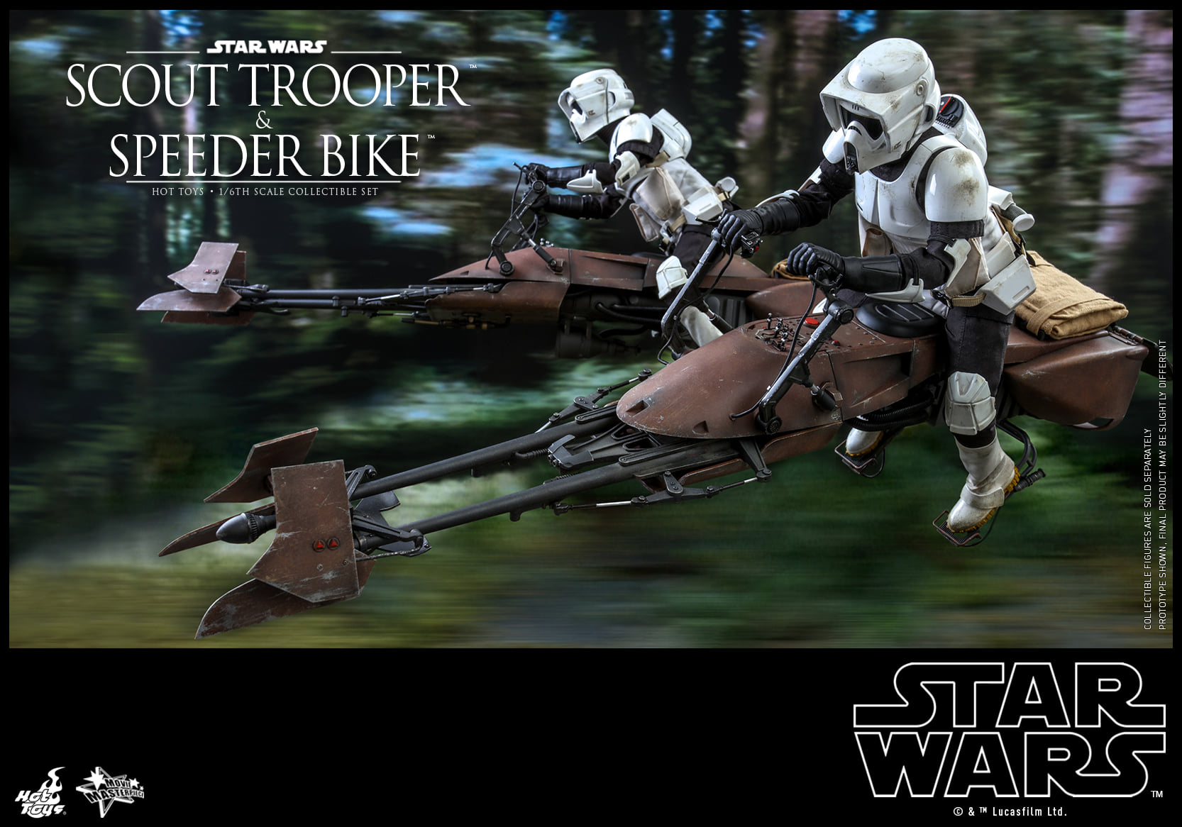 Hot Toys MMS612 1/6 Star Wars: Return of the Jedi - Scout Trooper and Speeder Bike