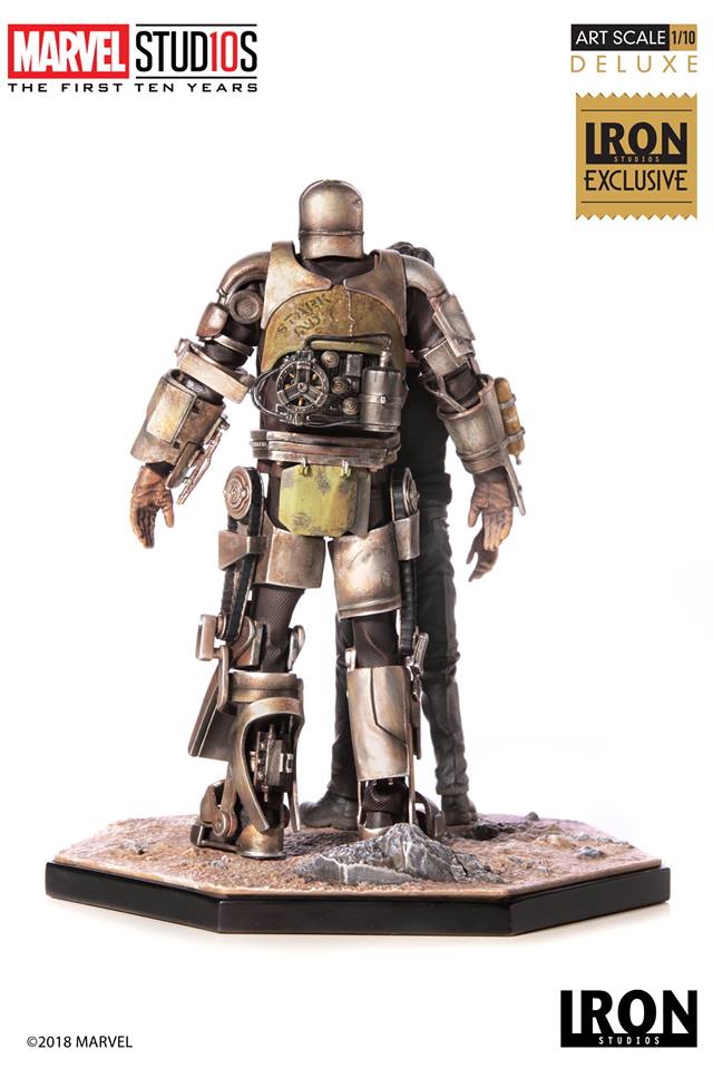 Iron Studios Deluxe Art Scale 1/10 Tony Stark & Mark I (EX)