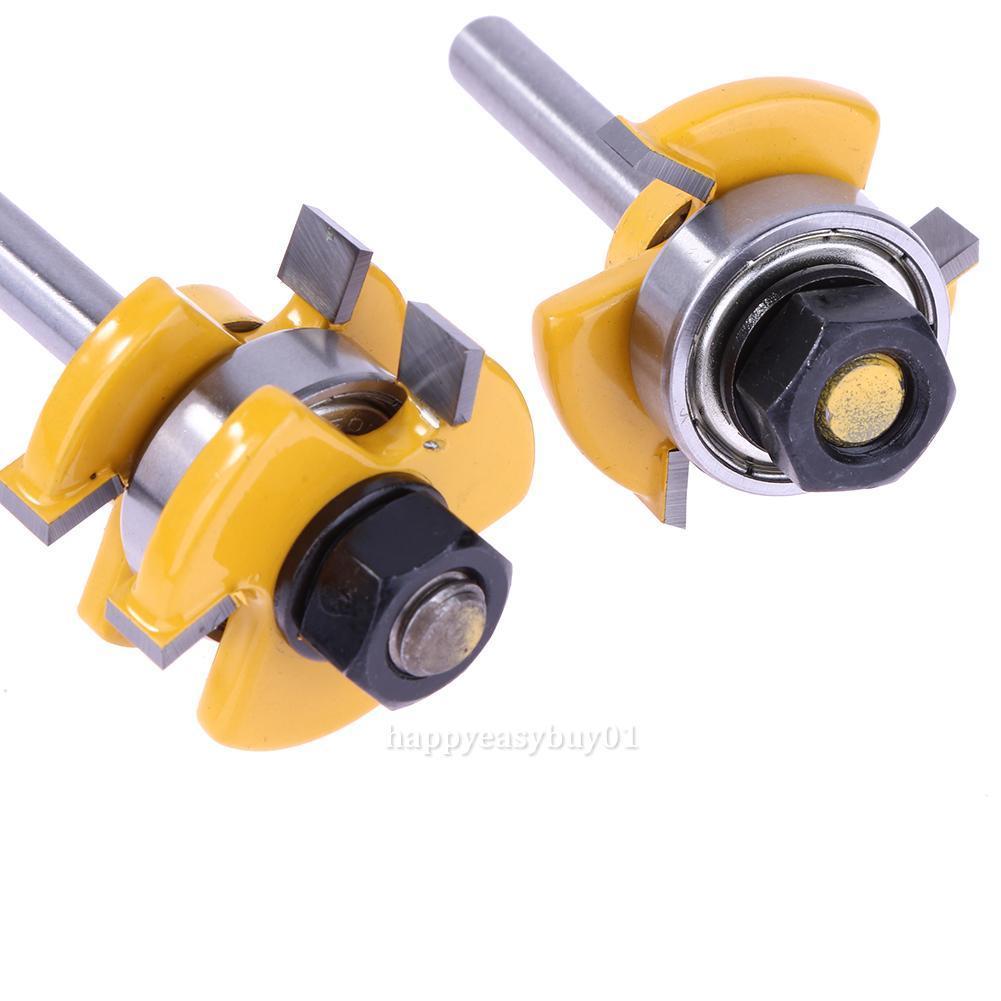 DR06A02 ดอกทริมเมอร์ เซาะร่องประกบไม้ แบบมีลูกปืน ร่อง1/4 แกน 1/4