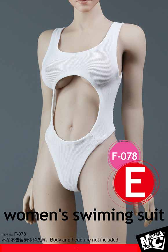 SUPERMCToys F-078D Women's Swimming Suit & Sheer Bodysuit