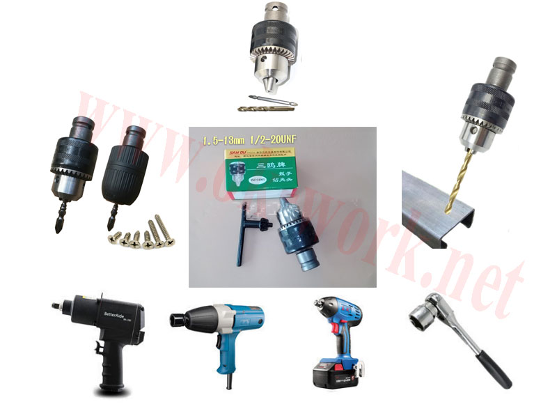 CH07 หัวจับสว่านแปลงใส่ บล้อกลม บล็อกไฟฟ้า 1/2 4 หุน ดัดแปลงงาน DIY