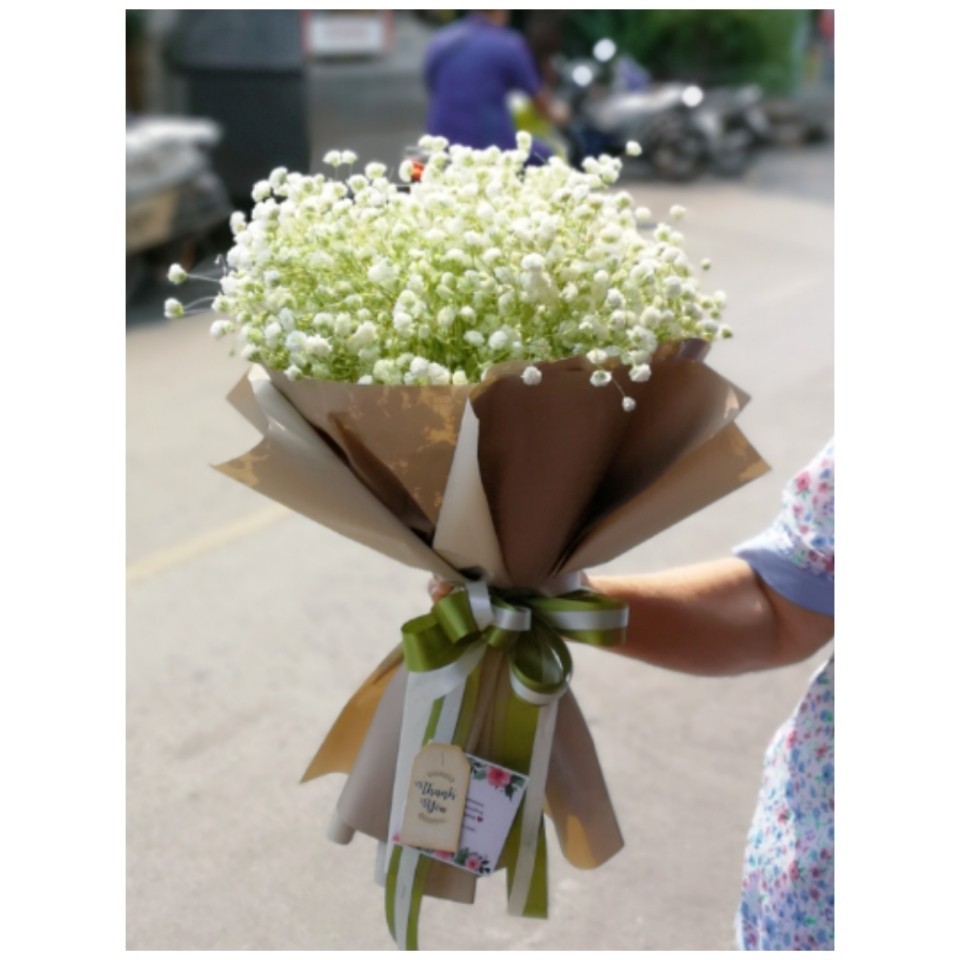 ช่อดอกยิปโซ ดอกไม้แห้งอยู่ได้นาน