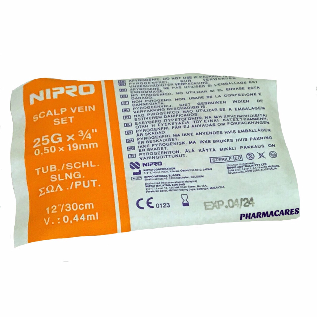 NIPRO SCALP VEIN SET 25G X 3/4 กล่อง 50 ชิ้น