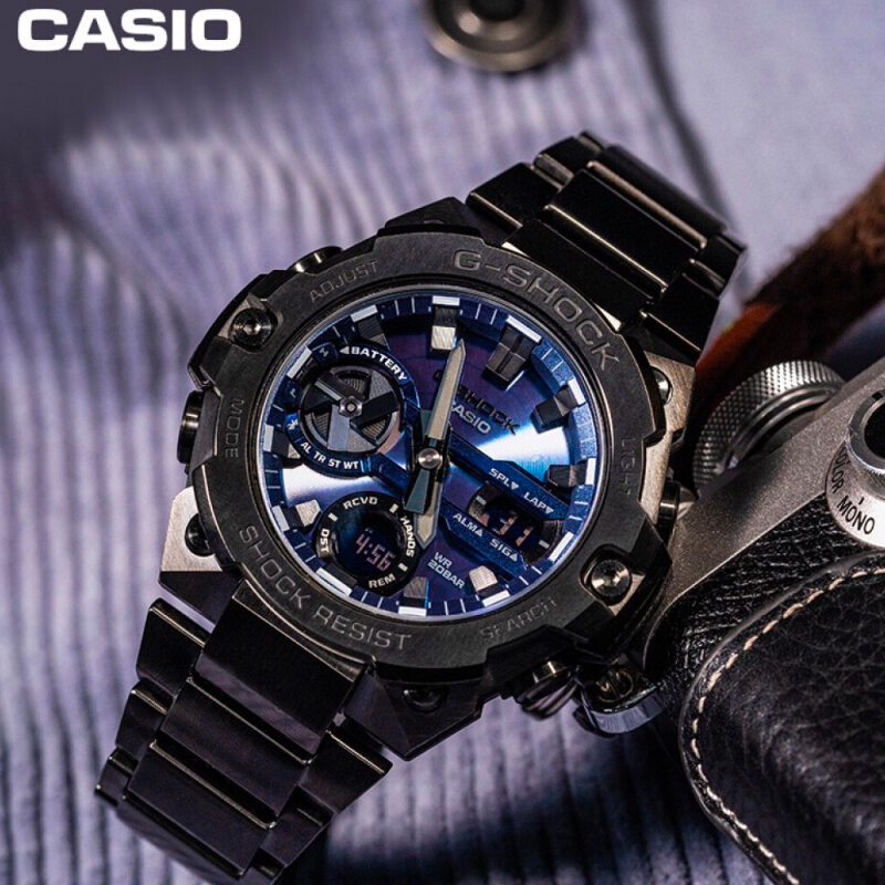 CASIO นาฬิกาข้อมือผู้ชาย G-SHOCK รุ่น GST-B400BD-1A2DR นาฬิกา นาฬิกาข้อมือ นาฬิกาผู้ชาย Tough Solar (พลังงานแสงอาทิตย์) Bluetooth GST-B400BD-1A2
