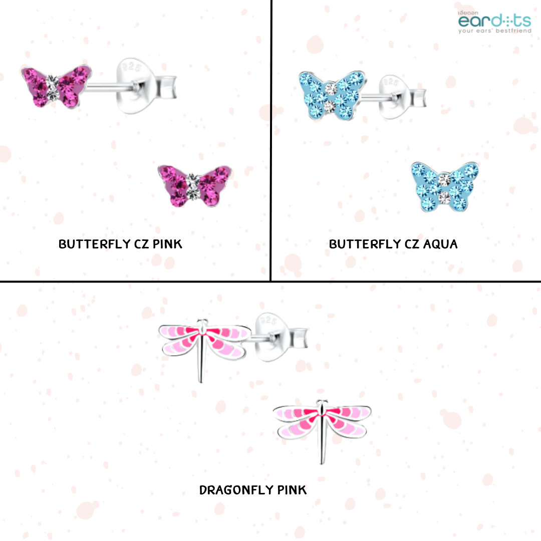 “เช็คสินค้าทัก line ก่อนโอนนะคะ”ต่างหูเงินแท้ 92.5% สำหรับเด็ก ผิวแพ่ง่าย พร้อมแป้นตันสีชมพู ไม่ทิ่มหลังหู