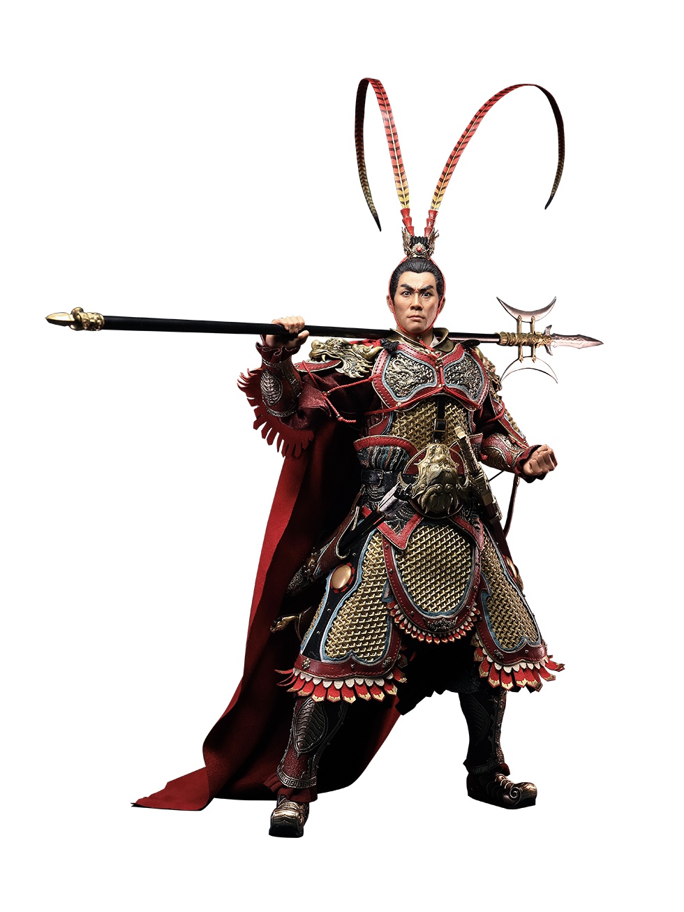 303TOYS MP032 + MP035 1/6 THREE KINGDOMS - LV BU, FENGXIAN (EXClUSIVE COPPER VERSION) + RED RABBIT (EXCLUSIVE VERSION) ( FULL SET )