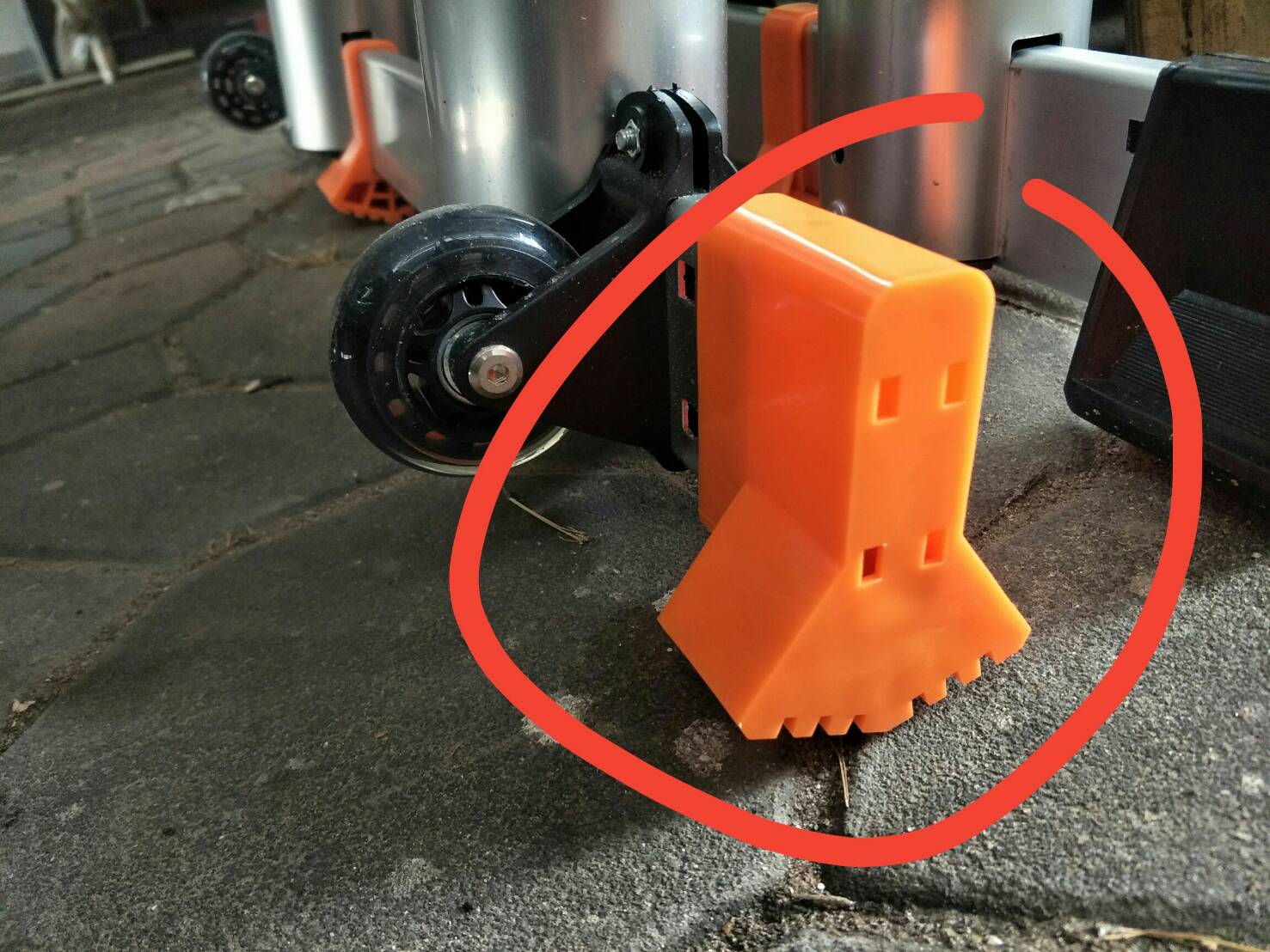 AC09 ยางขาบันไดพับ ขนาด 6.1x 1.5 cm