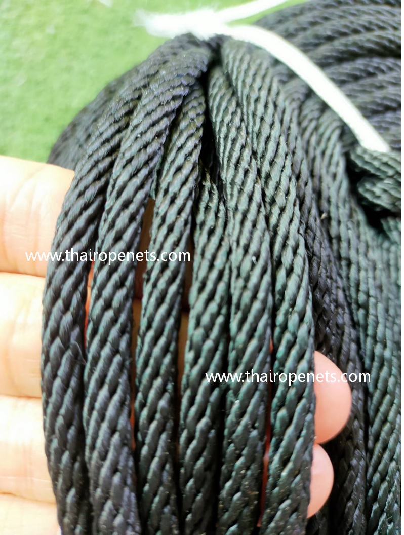 เชือกพีพี สีดำ 5 mm.เชือกโพลีโพพีลีน เชือกนุ่ม แข็งแรง ทนทาน คงทน พร้อมส่ง