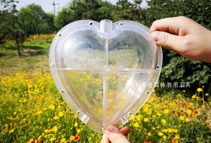 OT35A4 แม่พิมพ์บังคับผลไม้รูปหัวใจ 17x17 cm ขนาดใหญ่