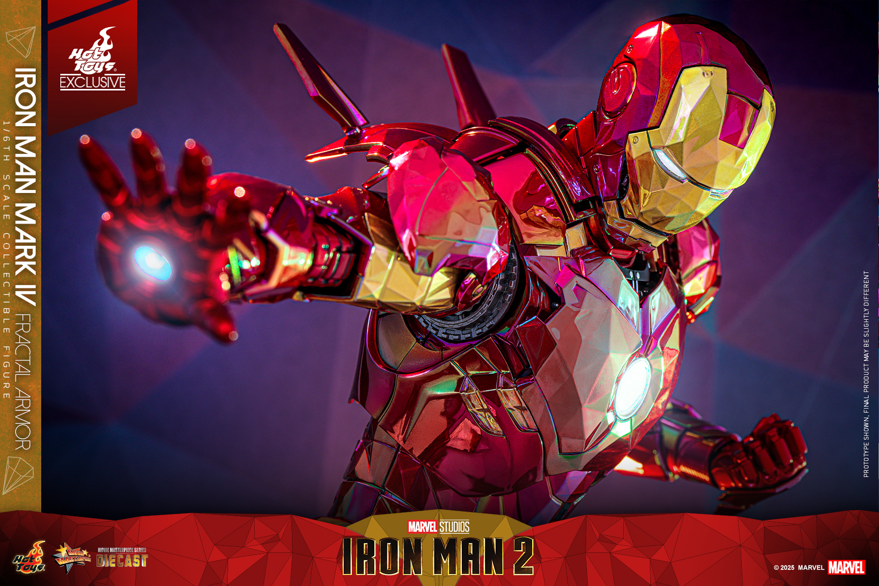 Hot Toys MMS792D70 Iron Man 2 - Iron Man Mark IV (Fractal Armor) [Hot Toys Exclusive]