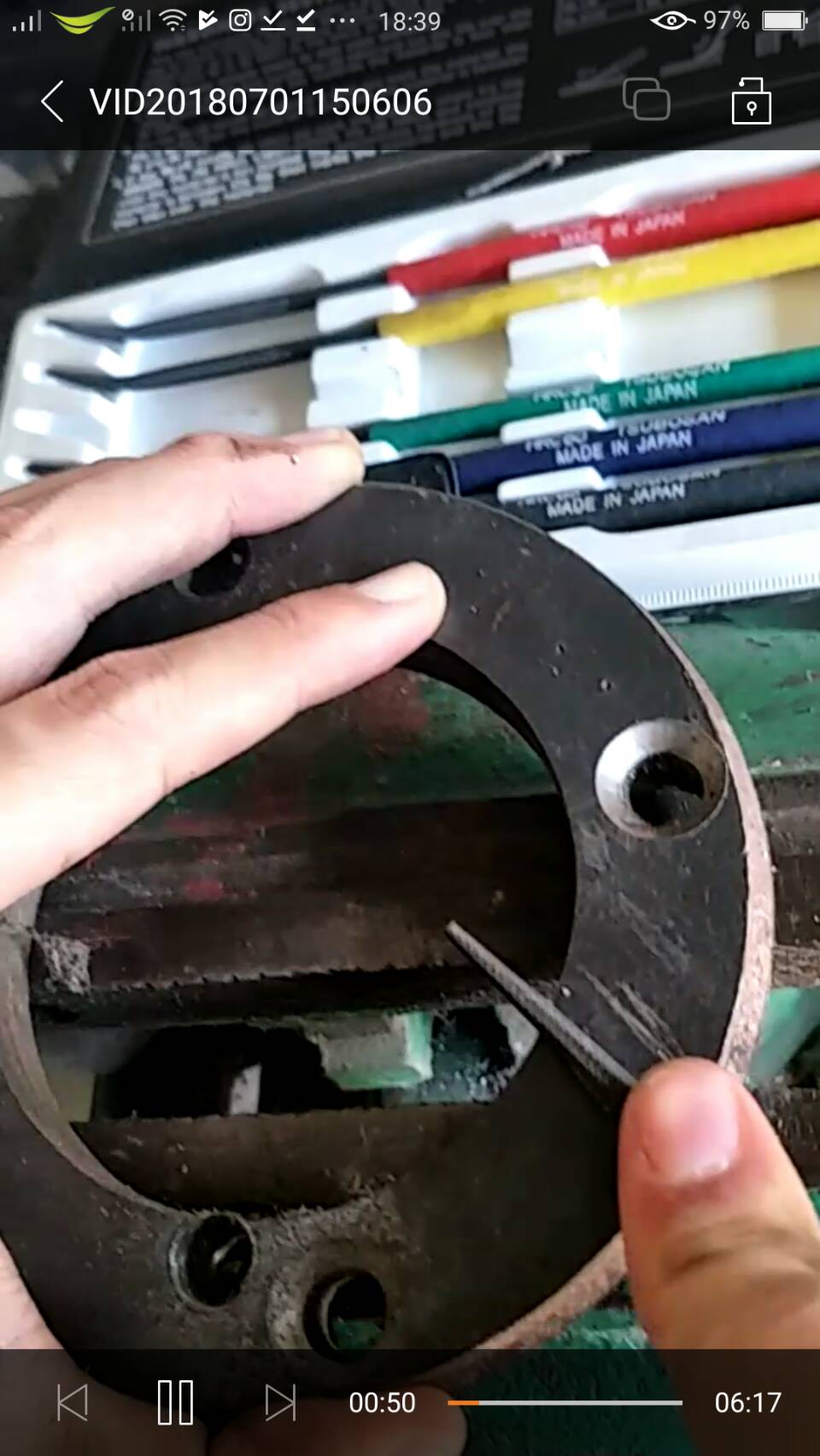 SD08 ชุดตะไบทดสอบความแข็งโลหะ TSUBOSAN Made in Japan สำหรับช่างตีเหล็ก