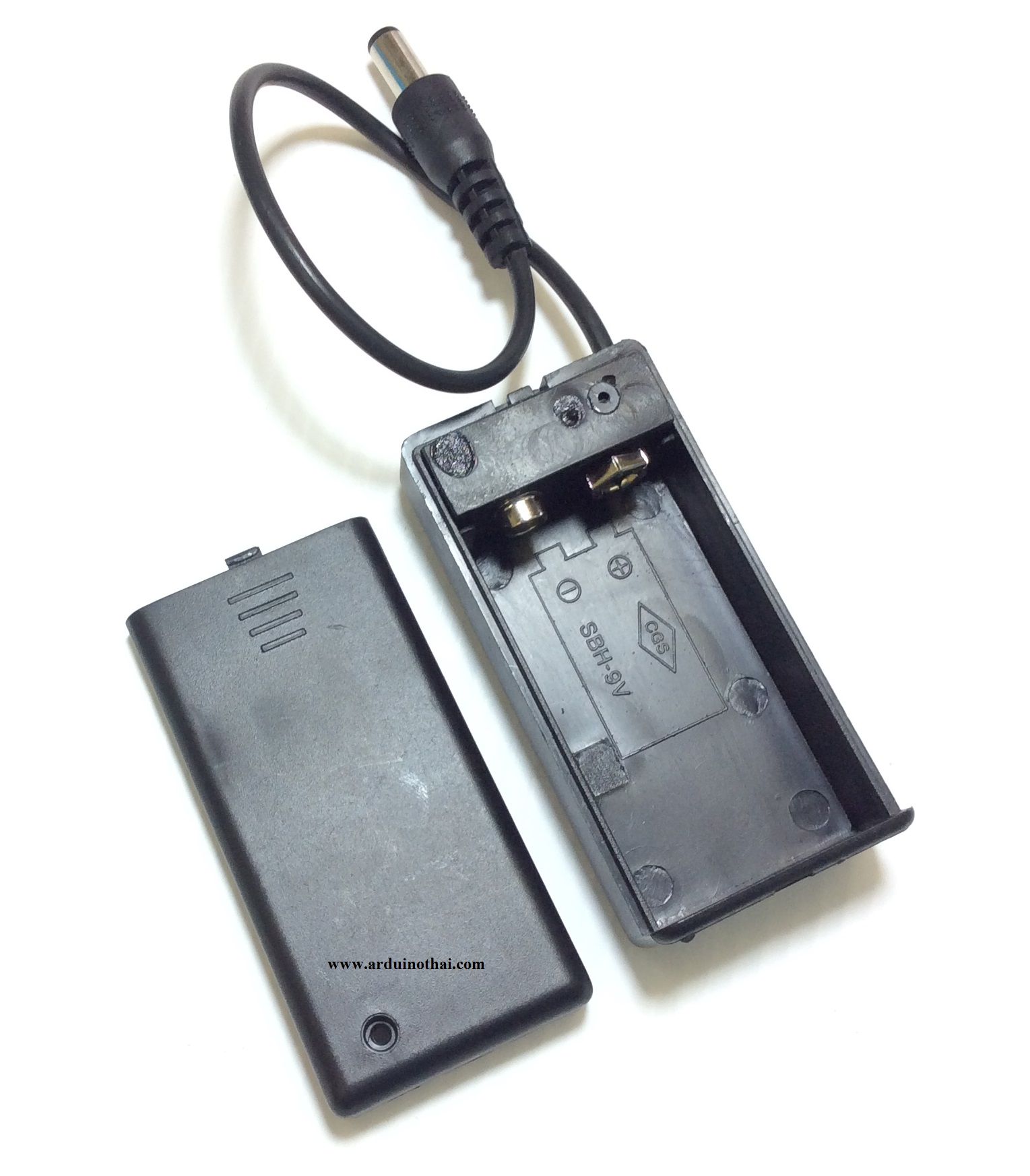 รางถ่าน 9V (มี ฝาปิด สวิตซ์ และ Power Connector)