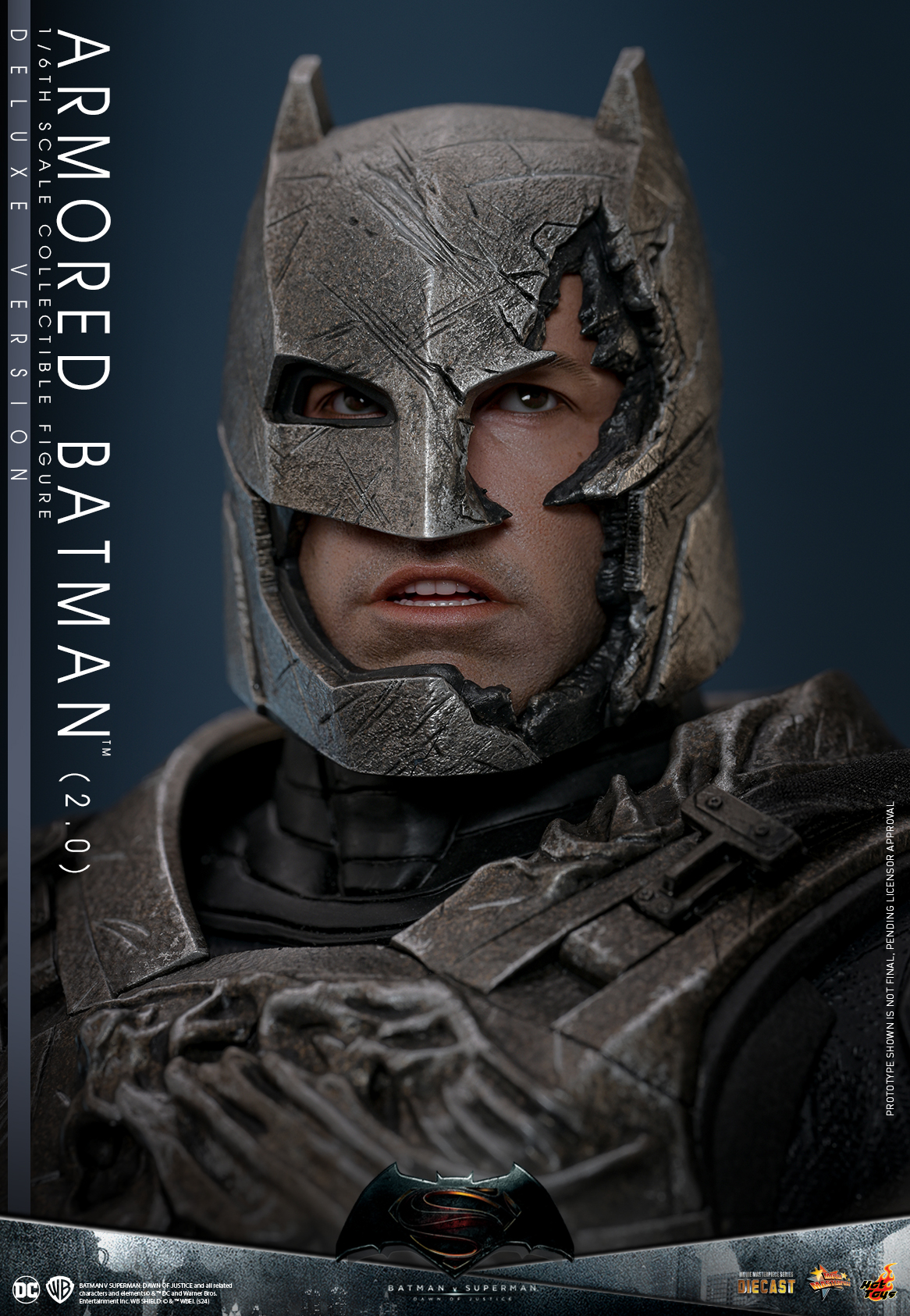 Hot Toys MMS743D63 Batman v Superman: Dawn of Justice - Armored Batman (2.0) [Deluxe Version]