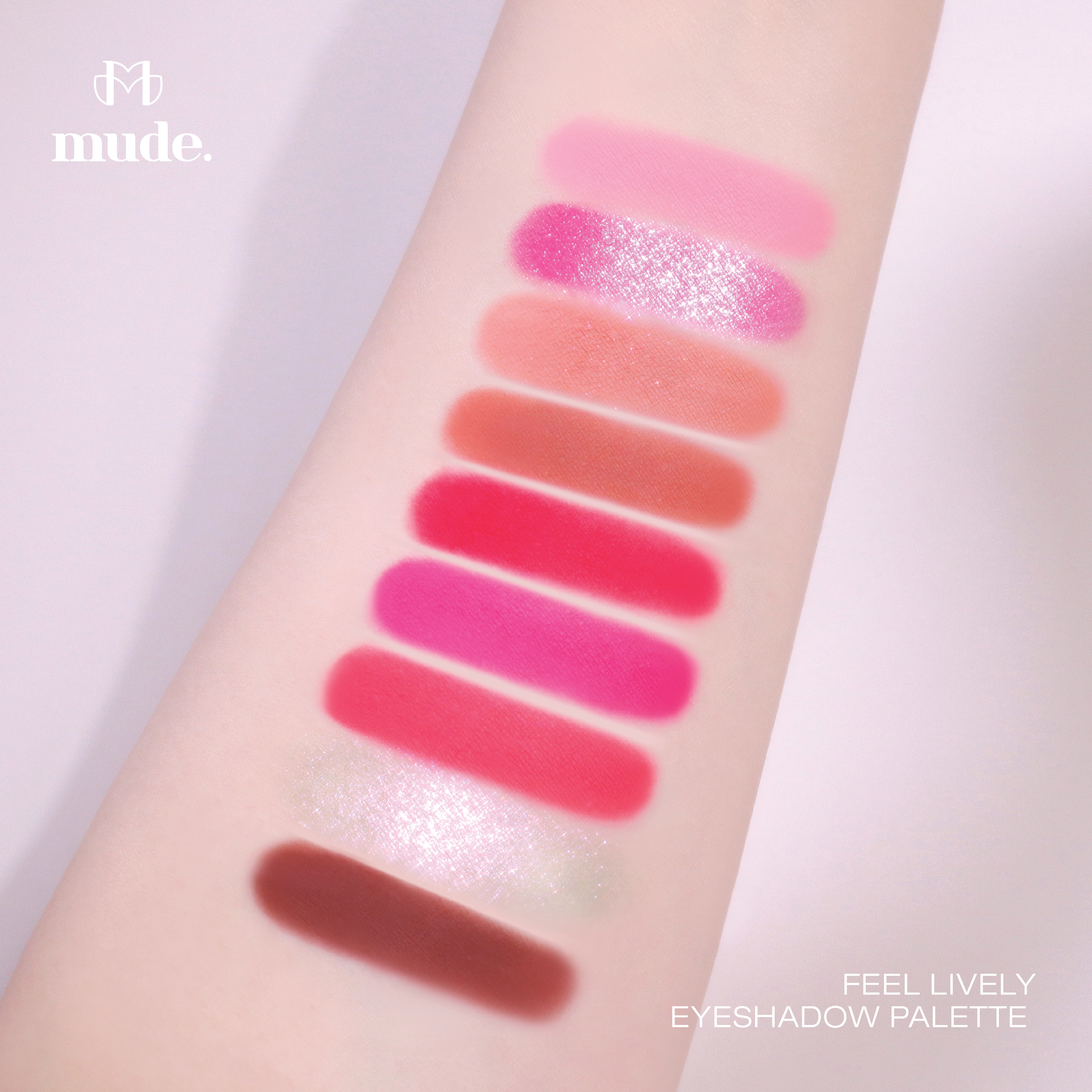 MUDE FEEL LIVELY EYESHADOW PALETTE 7.2 G. (อายแชโดว์)