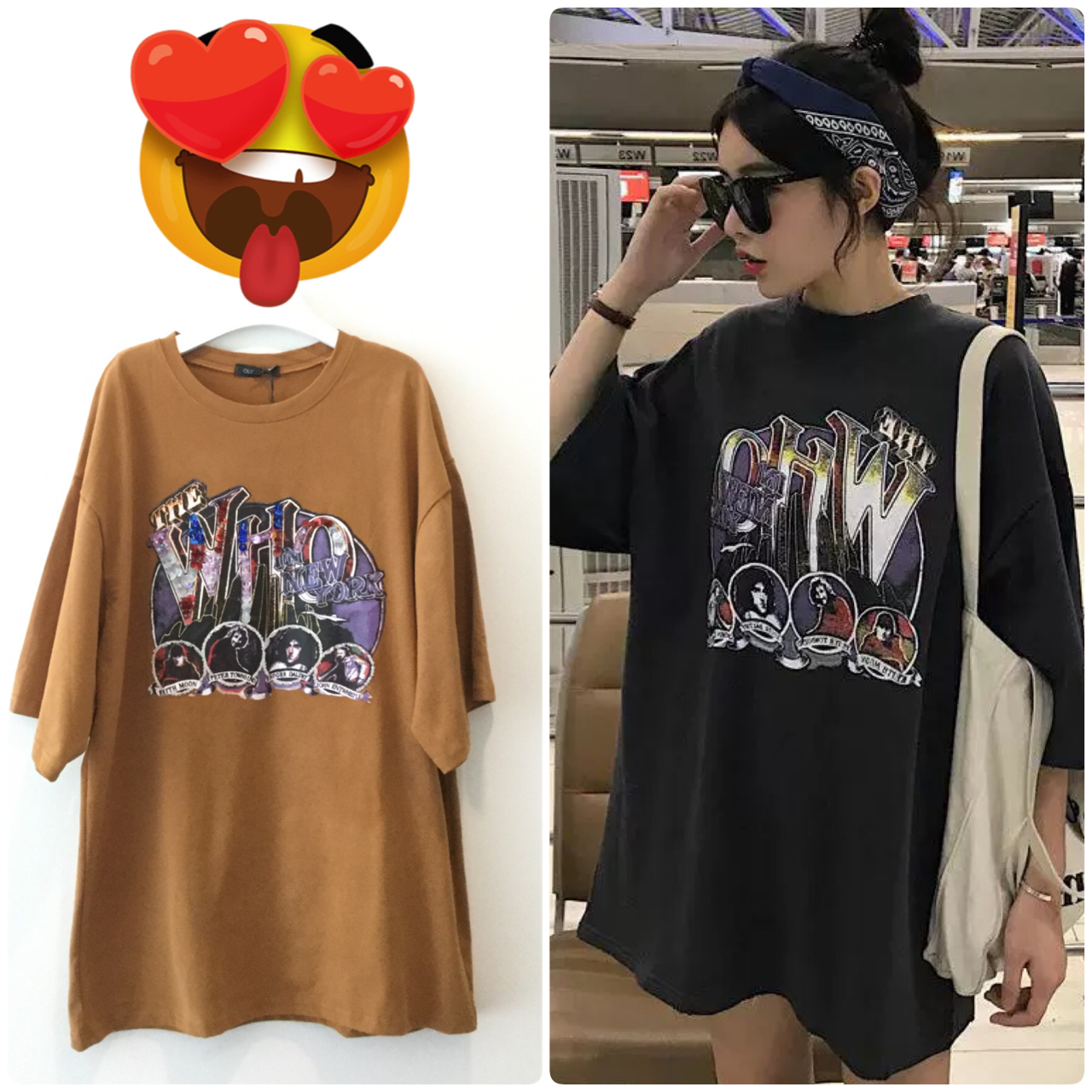 เสื้อยืดทรงOversize แนว ชิคๆคูลๆ สไตล์เกาหลี
