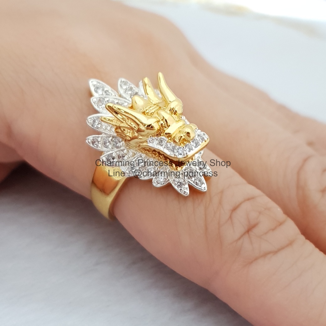 แหวนหัวมังกร สัญลักษณ์แห่ง พลัง อำนาจ ความยิ่งใหญ่ ช่วยในด้าน ด้านธุรกิจ การค้าขายและการเงิน