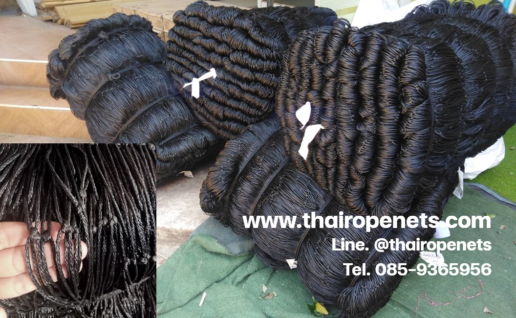 ตาข่ายสนามฟุตบอล/ฟุตซอล *ความสูง 7 เมตร* ขนาด 2.8 มิล ช่องตา 12x12 cm. สีดำ มีความยาวให้เลือก