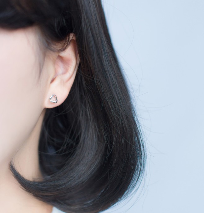 ต่างหูสำหรับผิวแพ้ง่าย เงินแท้ 92.5% Silver u_ES630