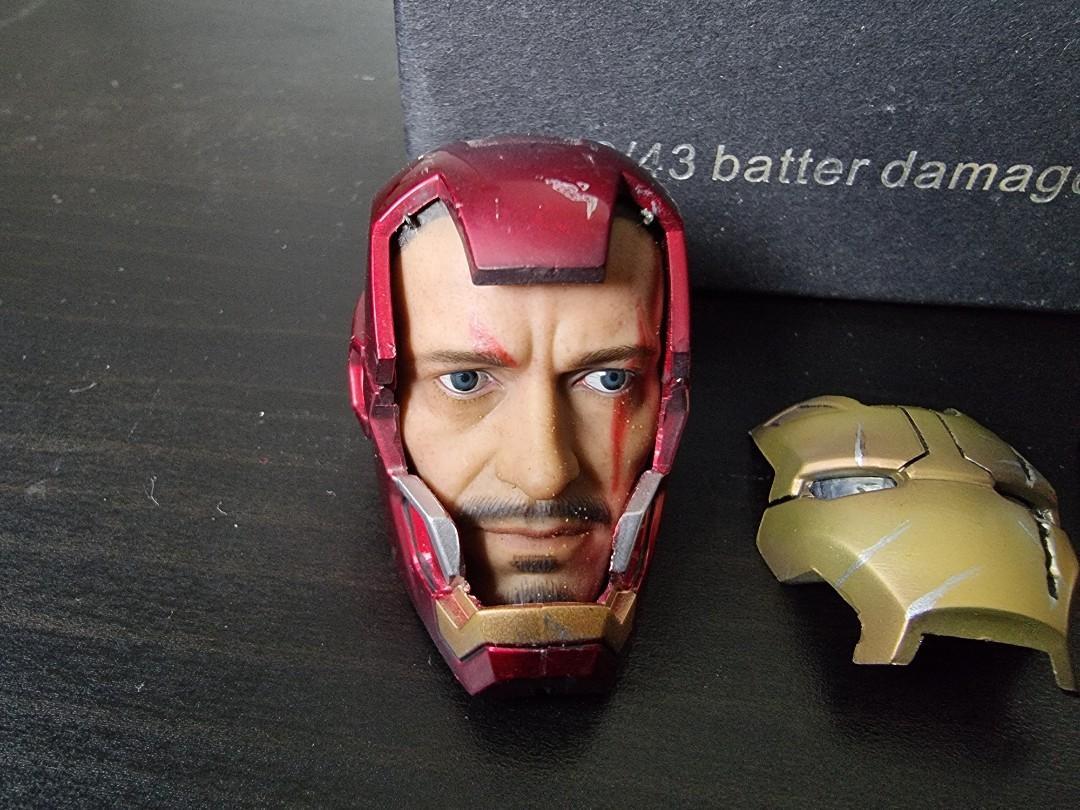 XYtoys Ironman Mark 42/43 Battle Damage Head หัวโทนี่ไอรอนแมน