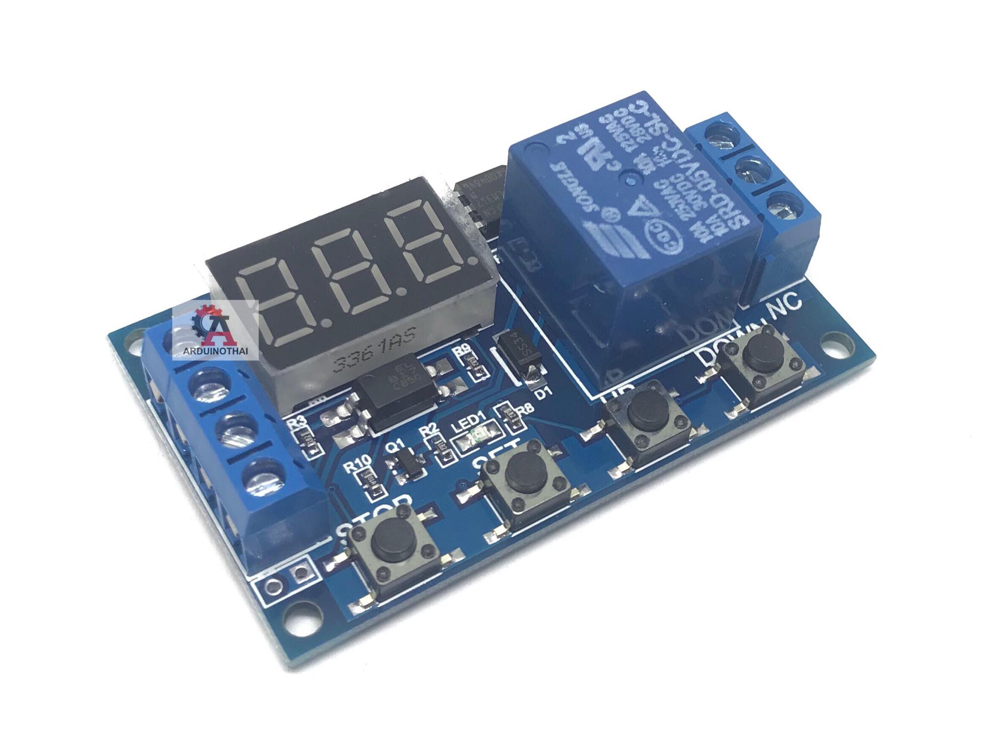 Relay Timer module (XY-J02) รีเลย์ไทม์เมอร์ พร้อมจอแสดงผล 7 segment สต็อกไทยส่งไว