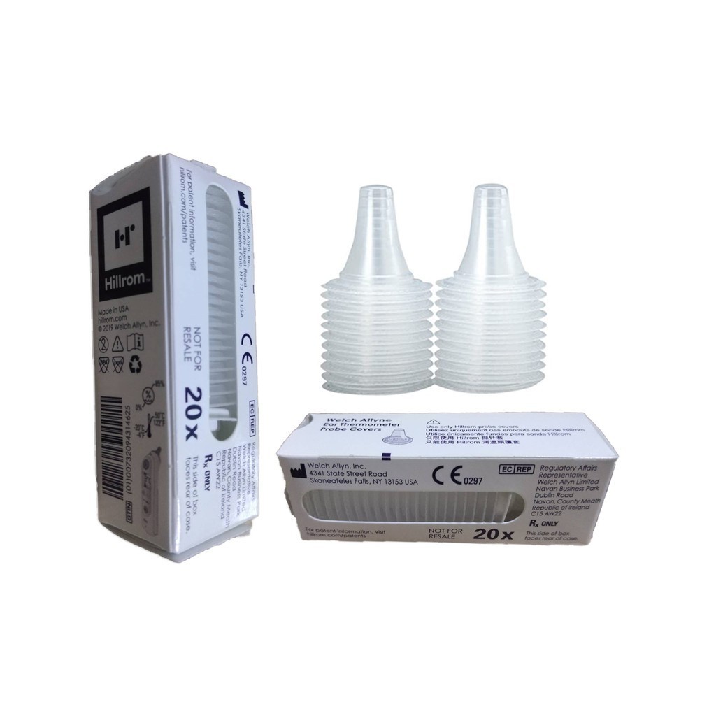 Hillrom ของเท้ Lens Filters Thermoscan Ear Thermometer ฝาครอบเลนส์ปรอทวัดไข้ดิจิตอล แพ็ค 20 ชิ้น
