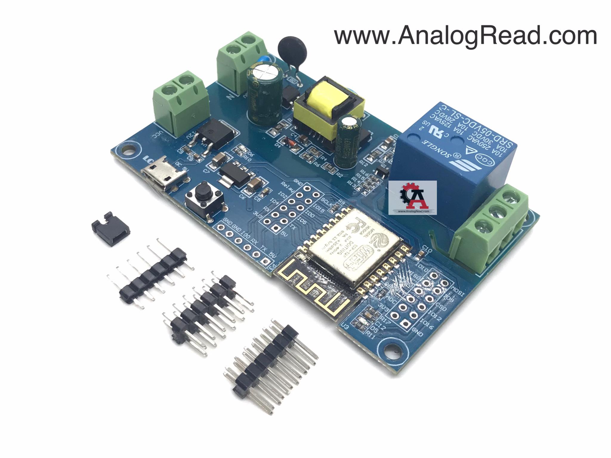 ESP8266 with Relay ใช้ไฟเลี้ยง 220VAC