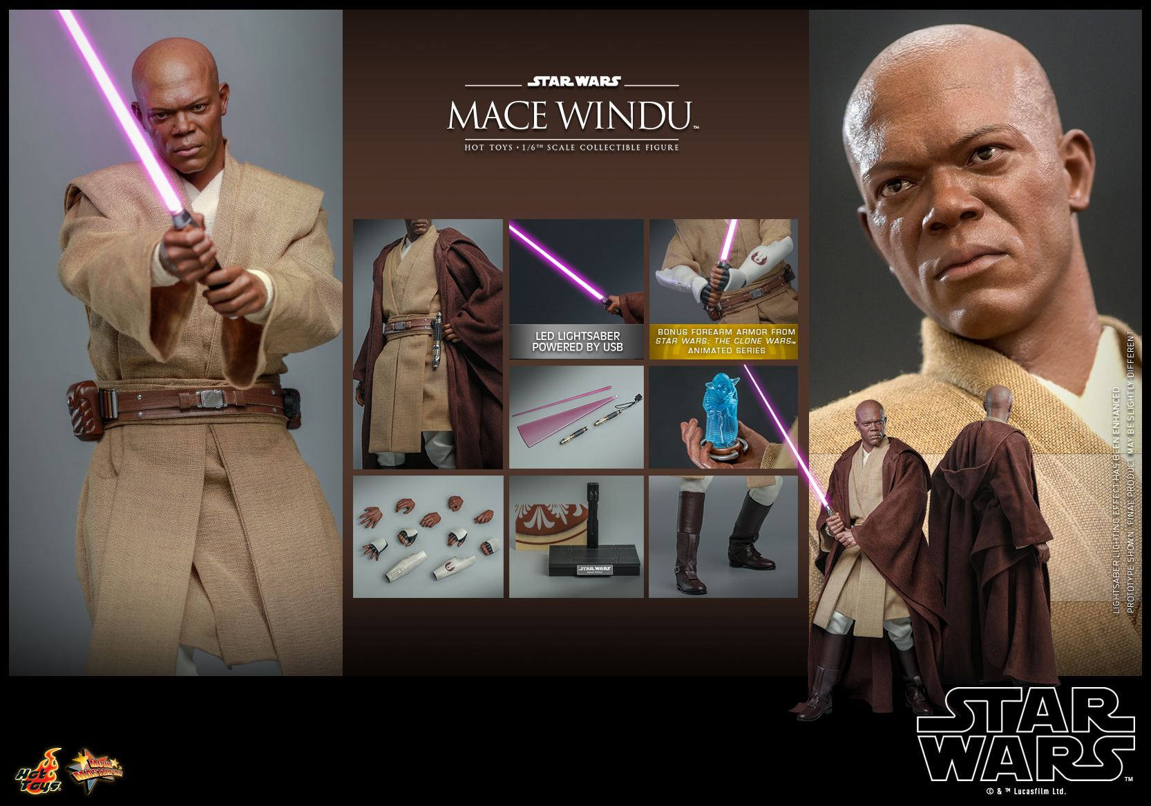 Hot Toys MMS681 1/6 Star Wars: Attack of the Clones™ - Mace Windu™