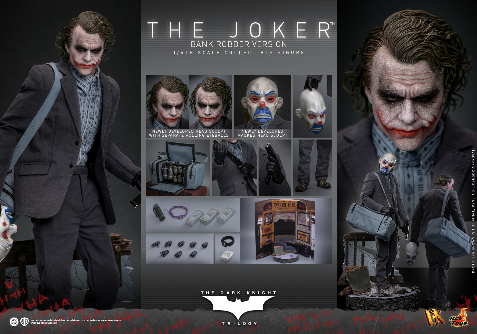 Hot Toys DX50 The Dark Knight Trilogy - The Joker (Bank Robber Version)