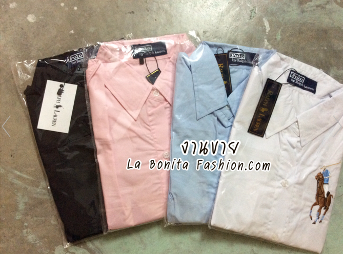 เข้าเพิ่มคร้า ขายดีสุดๆ Polo by Ralph Lauren Classic Shirt ทรง classic ผ้า cotton100% ใส่ match ง่ายได้ทุกโอกาส แบบคุณแอน ทองประสมใส่ และเหล่าดาราเซเลปใส่ตรึมเลยจ้า Must Have คร้า