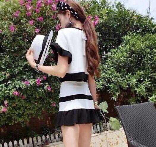 ☆☆ZAZA BLACK WHITE SWEETY SET☆☆ ชุดเข้าเซทสุดเรียบหรูลุคสาวหวาน โทนสีขาว ดำ