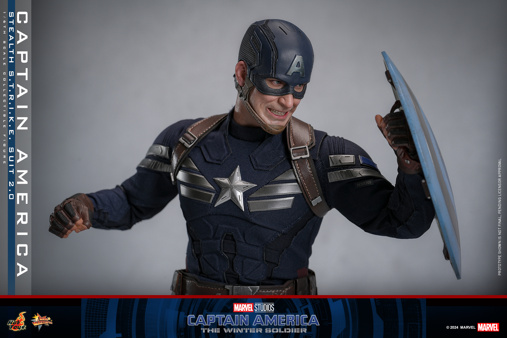 Hot Toys MMS783 Captain America: The Winter Soldier - Captain America (Stealth S.T.R.I.K.E. Suit) 2.0