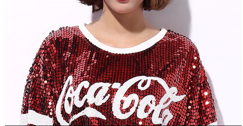 มาเพิ่มแล้วคร้า เสื้อCoca Cola ปักเลื่อมวิ้งๆวาว ที่สาวๆถามกันเข้ามาเยอะมากๆ