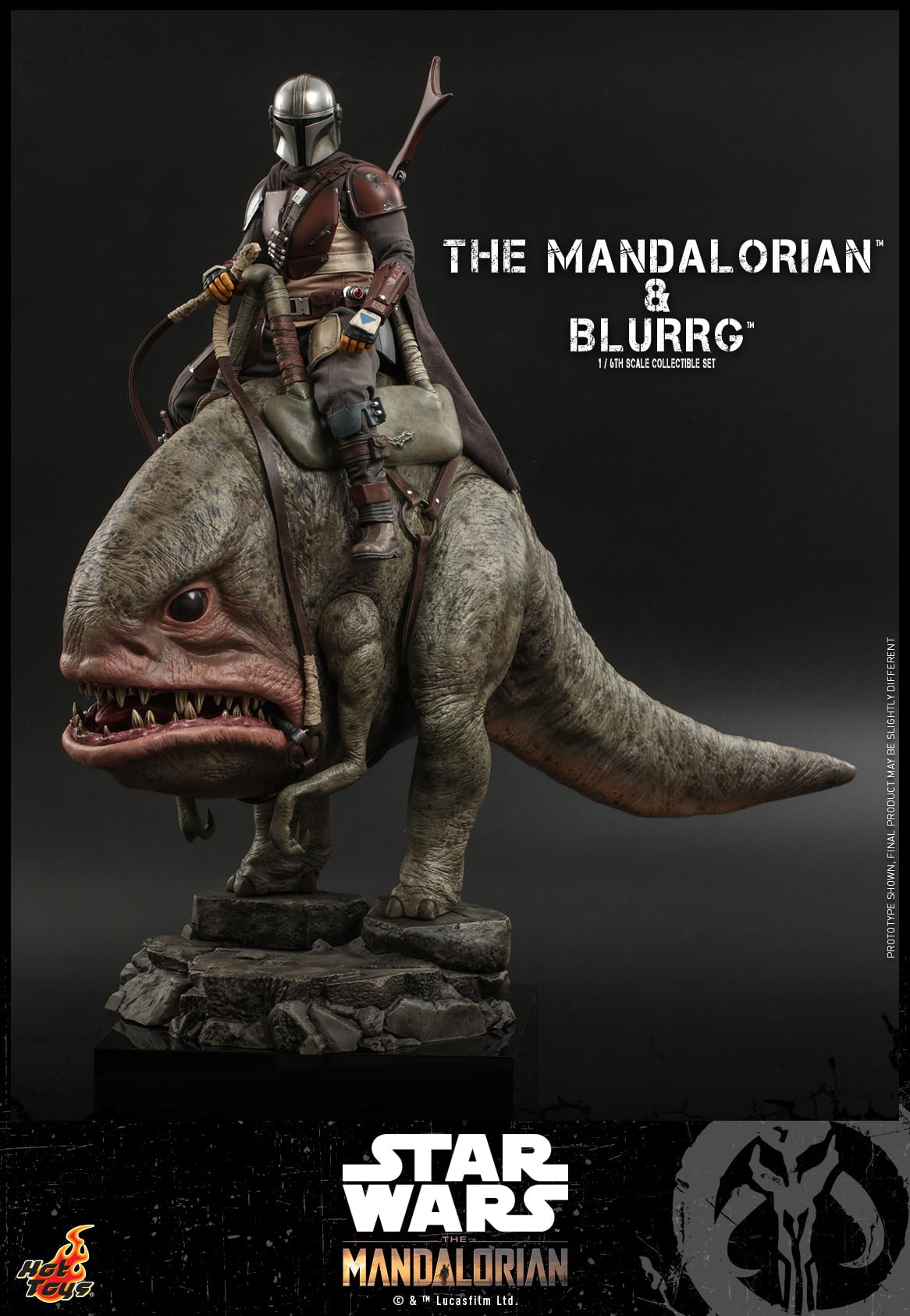 Hot Toys TMS046 1/6 Star Wars: The Mandalorian™ - Mandalorian™ & Blurrg™