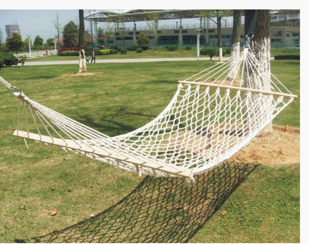 เปลญวน Hammocks (ไม่รวมขาตั้ง) สีครีม กว้าง 150 cm. ยาว 300 cm.ไม่ขึ้นรา ใช้งานกลางแจ้ง มีสินค้าพร้อมส่ง