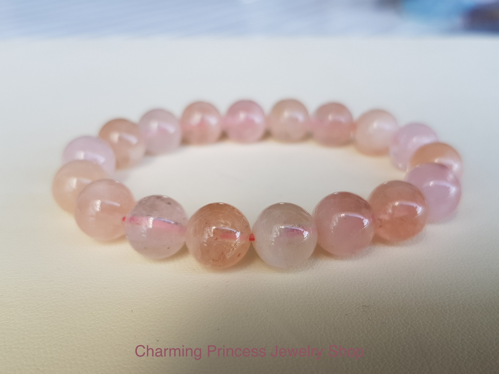 Morganite มอร์แกไนท์ เกรด AAA 10 มม รักที่ไม่มีเงื่อนไข