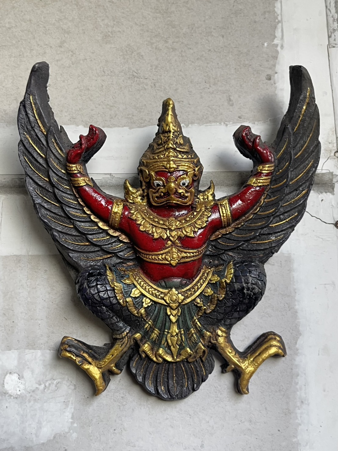 พญาครุฑ ครุฑแขวนผนัง ขนาด30ซม ครุฑหน้าดุ