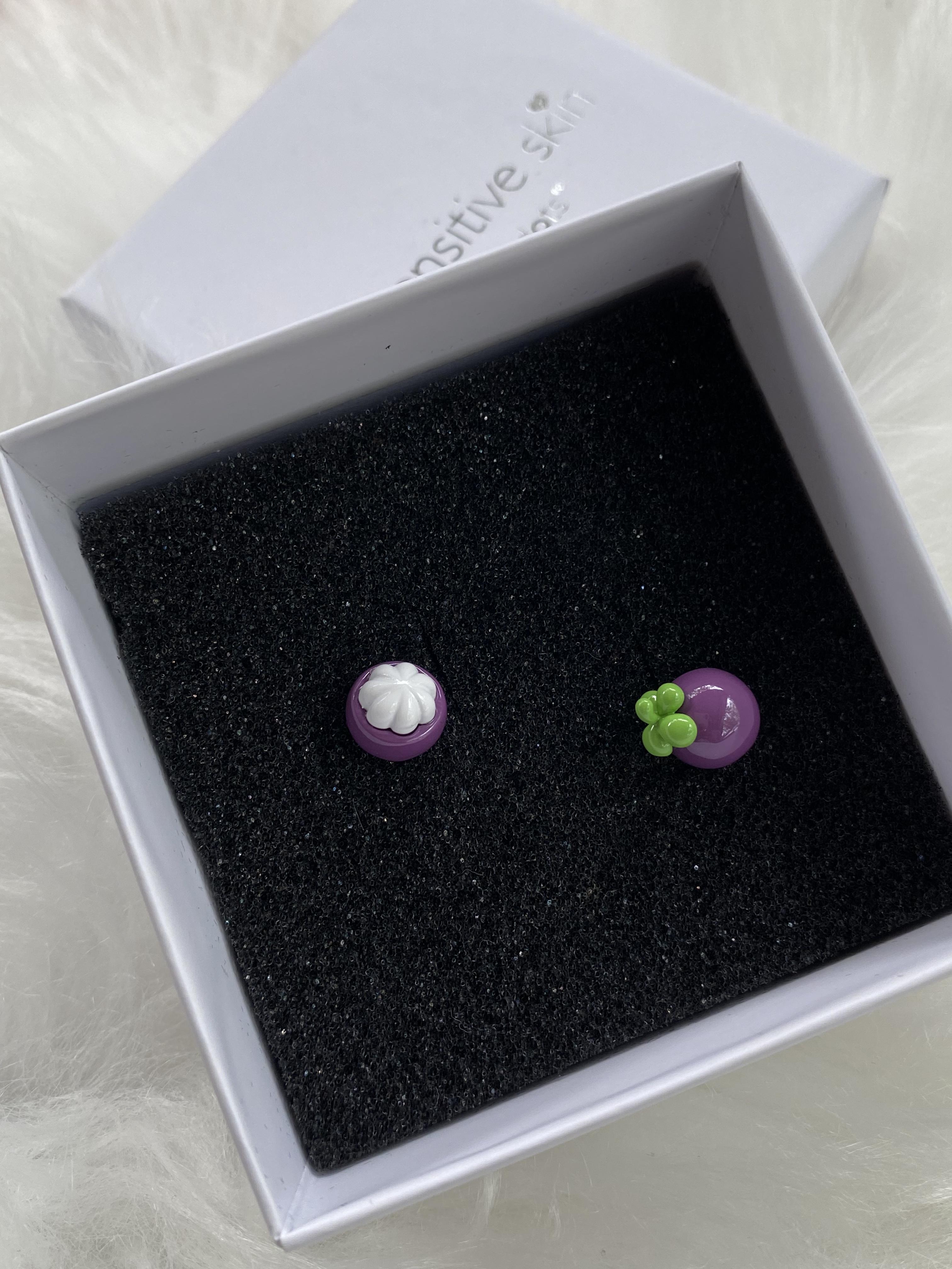 “เช็คสินค้าทัก line ก่อนโอนนะคะ”ต่างหูสำหรับผิวแพ้ง่าย ทอง 18K _Mangkut_EG956