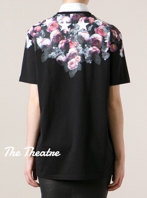 New!!! Givenchy floral t-shirt เสื้อยืดลายดอก งานป้าย givenchy ผ้าคอตตอนอย่างดี สวยมากๆๆ