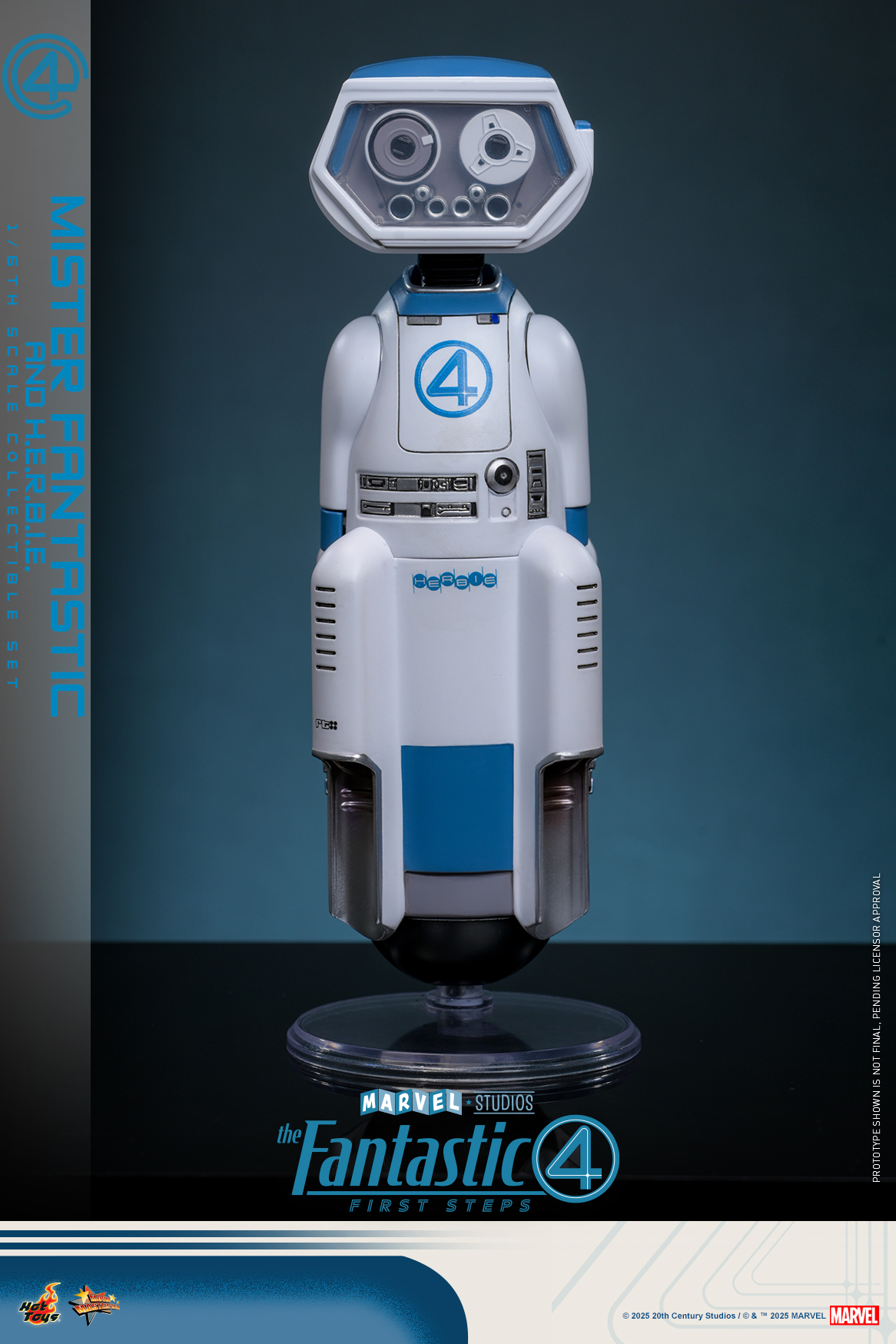 Hot Toys MMS822 The Fantastic Four: First Steps - Mister Fantastic and H.E.R.B.I.E.