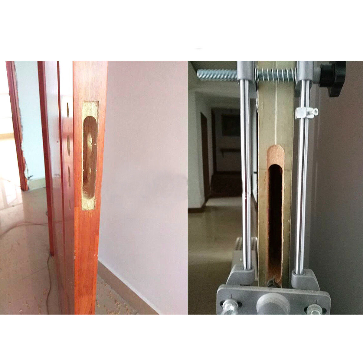 G13 ชุดเครื่องเจาะตลับกุญแจ เจาะกลอนประตูดิจิตอล จิ๊กเจาะตลับกุญแจ